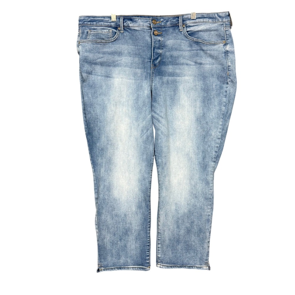 NYDJ Jeans Sheri Slim Women 20W Blue Denim Lift Tuck Ankle Stretch WINQSA2827
